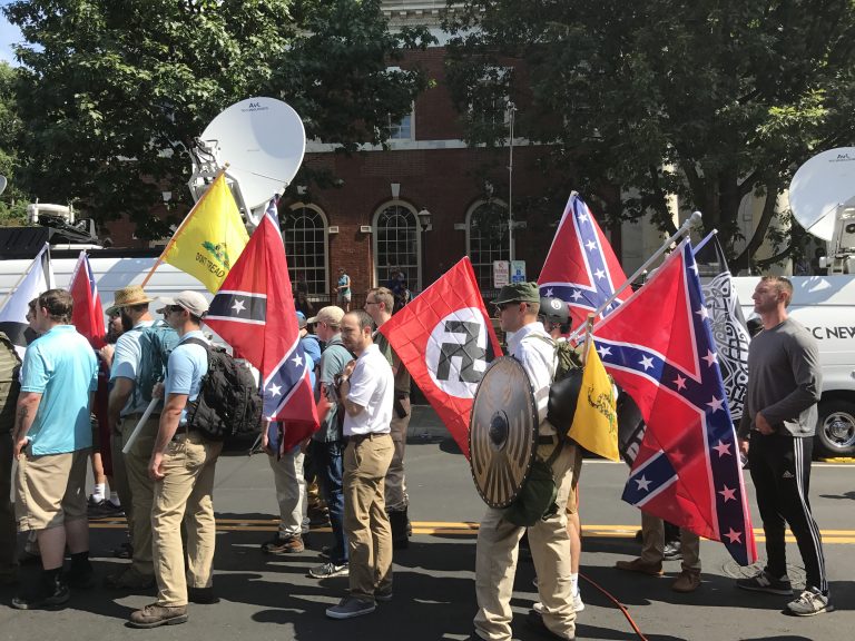 Unite the Right i Charlottesvilles i 2017. Foto: Anthony Crider