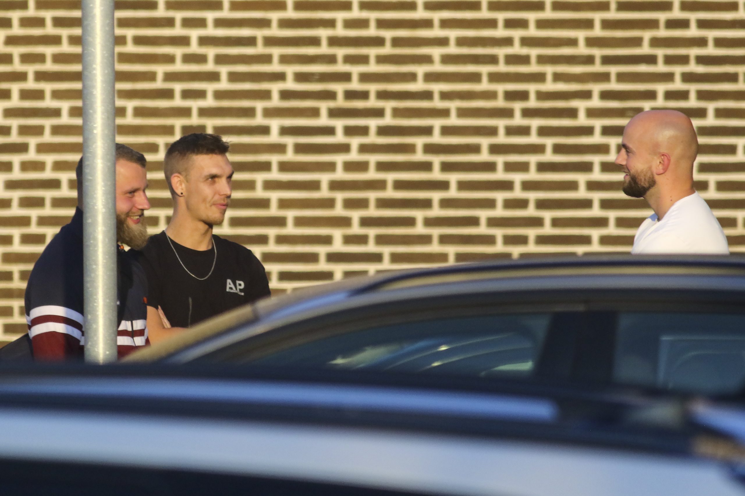 Active Club-medlemmer før træning den 9. september. Fra venstre: Markus Brøndum Knust, Frederik Hansen og Henrik Nielsen.