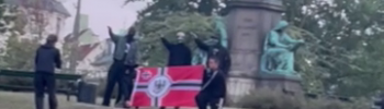 Heilende nazister i Ørstedsparken i København 24. juli 2026.