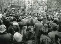 Demonstrationen den 21. marts 1992 begyndte på Blågårds Plads.