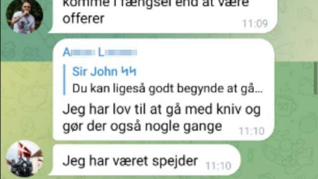 Sir John here urges A.L. to carry a knife, which A.L. says he already does. Sir John here urges A.L. to carry a knife, which A.L. says he already does.